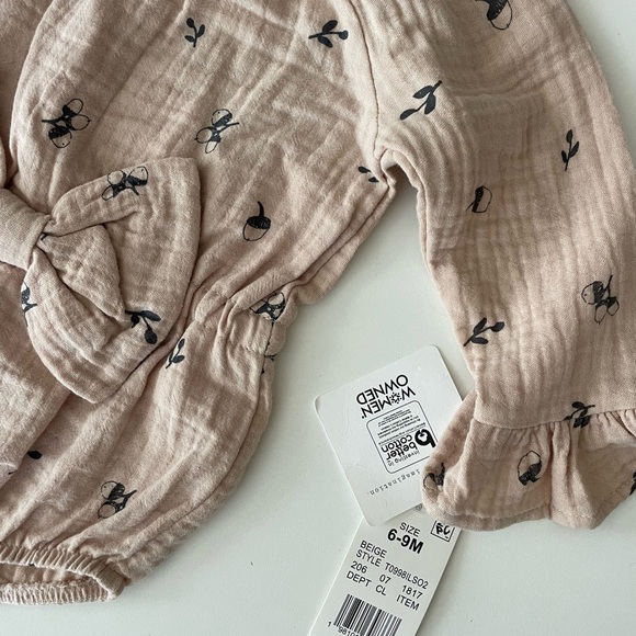 Chicco Pink Floral Kids Bodysuit - Picture 2 of 4